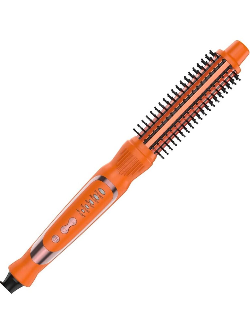 1-Inch Ceramic Curling Iron Brush - Thermal Styling Tool for Short Hair